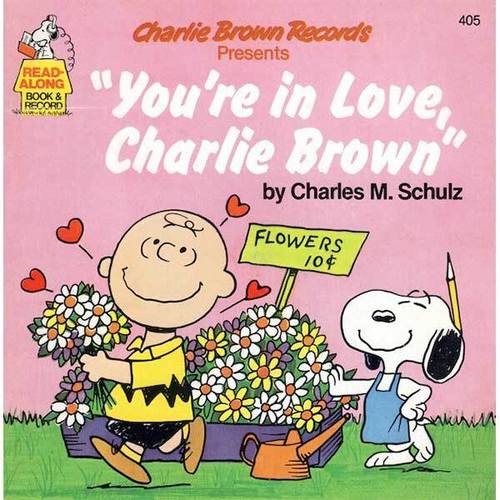 LP북 찰리브라운 레코드 북 You re in love Charlie Brown 빈티지