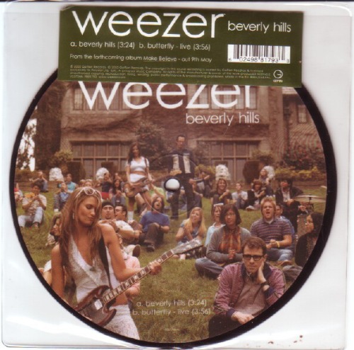 [중고] 픽쳐디스크 Weezer  ‎– Beverly Hills 7인치 (VG+ VG+)