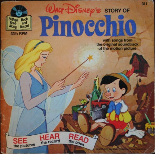 [중고] 스토리북LP 피노키오 Story Of Pinocchio 7인치 디즈니빈티지