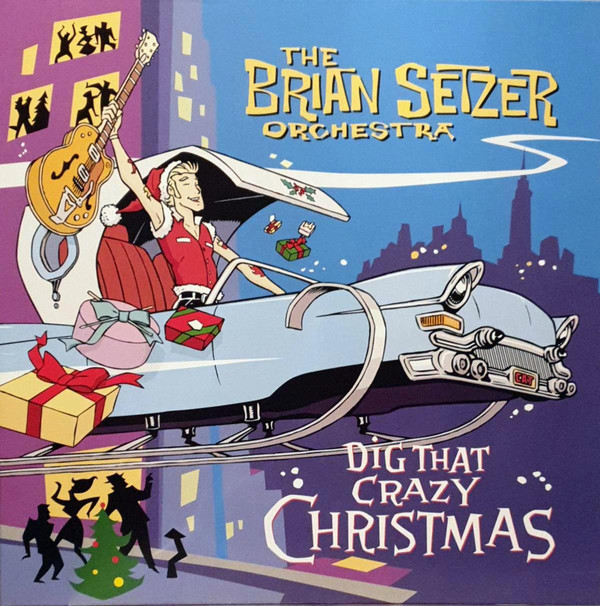 컬러LP The Brian Setzer Dig That Crazy Christmas (Red w/ White Splatter)